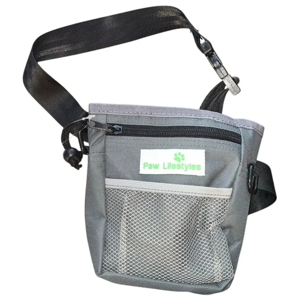 Dog Treat Small Green Bag Pouch Outdoor for Training Feeding Bag Wear on waist